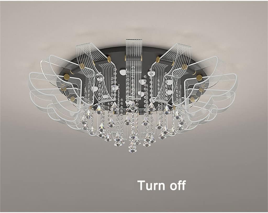 UXZDX Led Ceiling Lights Crystal Living Room Light Acrylic Indoor Lighting for Bedroom Kitchen Lamparas Techo Salon (Color : D, Size : D60CM)