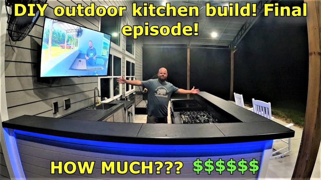DIY outdoor kitchen build! Final episode with cost! #635 #Vevor