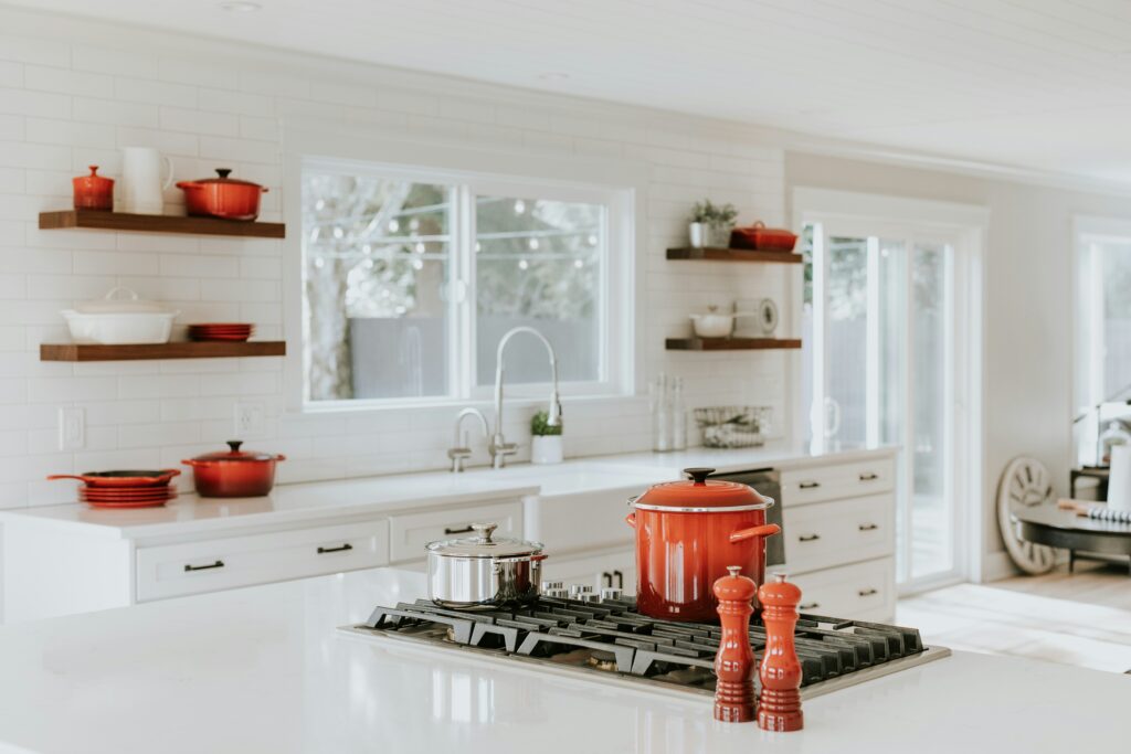 DIY Outdoor Kitchen Project with Tiled Surface and Stone Durability