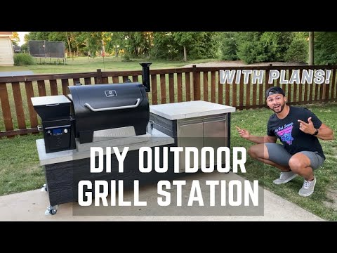 How to Build a DIY Grill Station | Outdoor Kitchen | Z Grills | Plans
