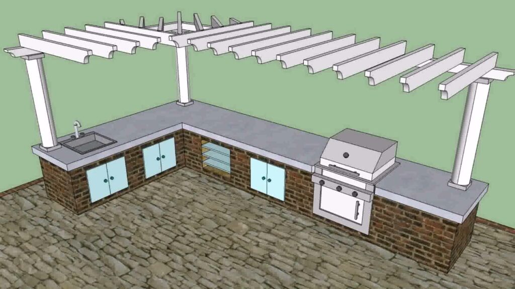 Best Design Ideas for an L Shaped Outdoor Kitchen