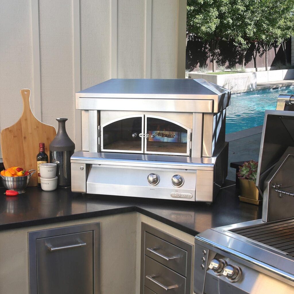 30-Inch Countertop Natural Gas Outdoor Pizza Oven Plus - Axe-PZA-NG