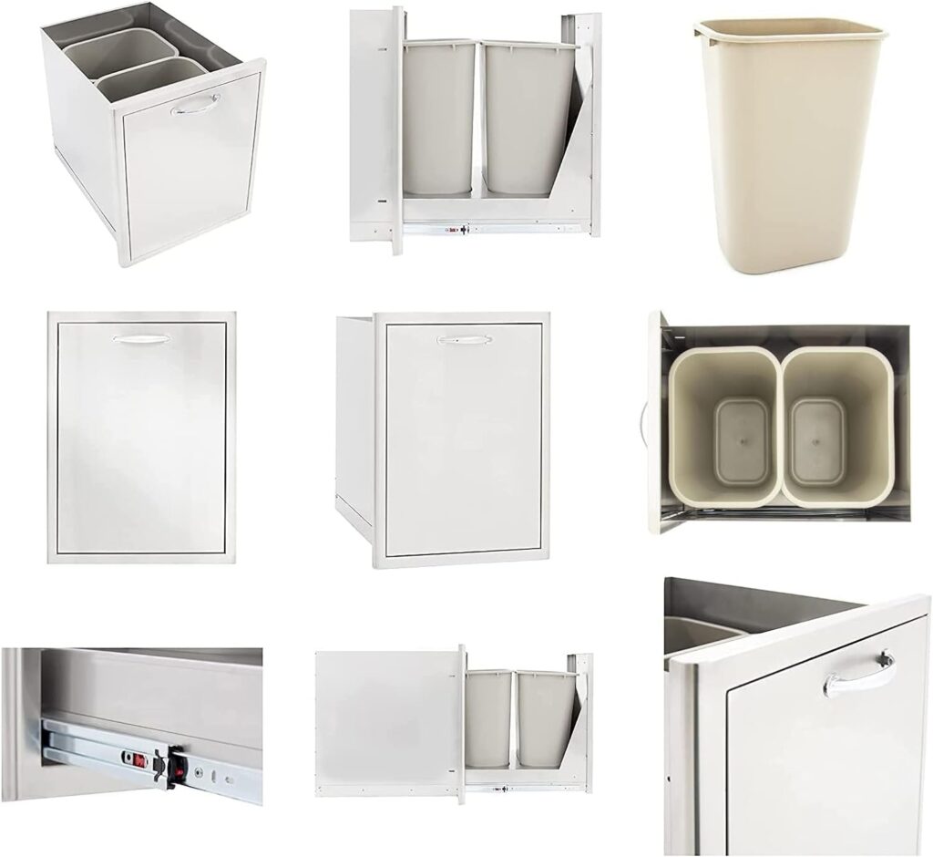 BLAZE BBQ Outdoor Gas Grill Package of 40” LTE Built-in Gas Grill, Dop-In Single Side Burner, 32” Door  Two Drawers Combo, Roll Out Double Trash Drawer, 20” Compact Refrigerator, and Accessories BLAZE BBQ Outdoor Gas Grill Package of 40” LTE Built-in Gas Grill, Dop-In Single Side Burner, 32” Door  Two Drawers Combo, Roll Out Double Trash Drawer, 20” Compact Refrigerator, and Accessories